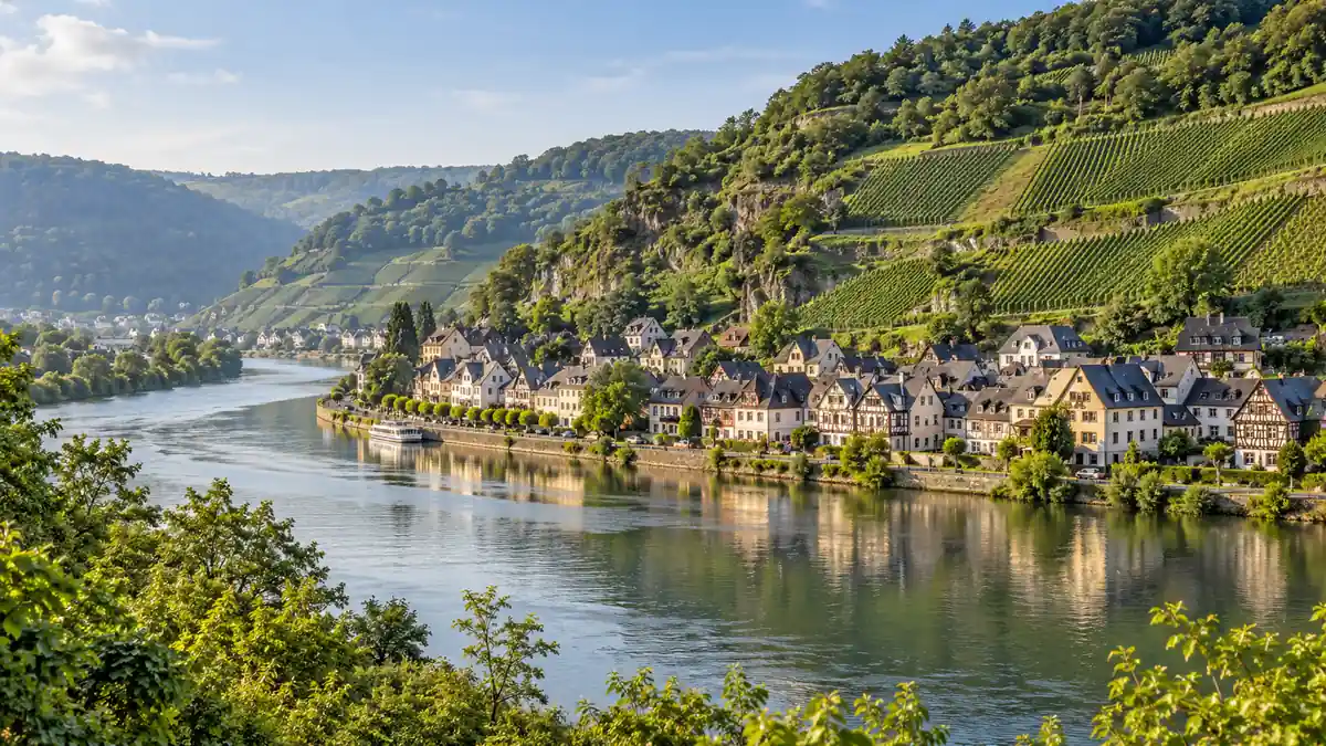 Germany Visa Requirements: Who Needs One and How to Apply 2 A riverside village with steep vineyards in Germany's Moselle Valley