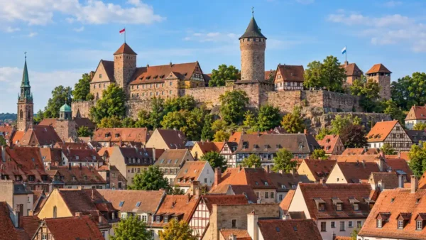 Things to Do in Nuremberg: What to Pick in One or Two Days 9 Imperial Castle rising above the red rooftops of Nuremberg Old Town
